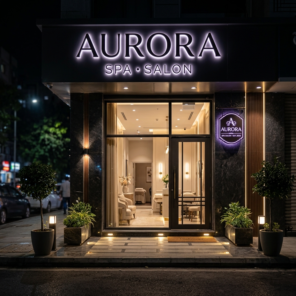Mẫu biển hiệu spa thẩm mỹ viện